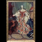 2 - Marie Leszczynska - Reine de France - Huile sur toile - D apres l oeuvre de Hyacinthe Rigaud